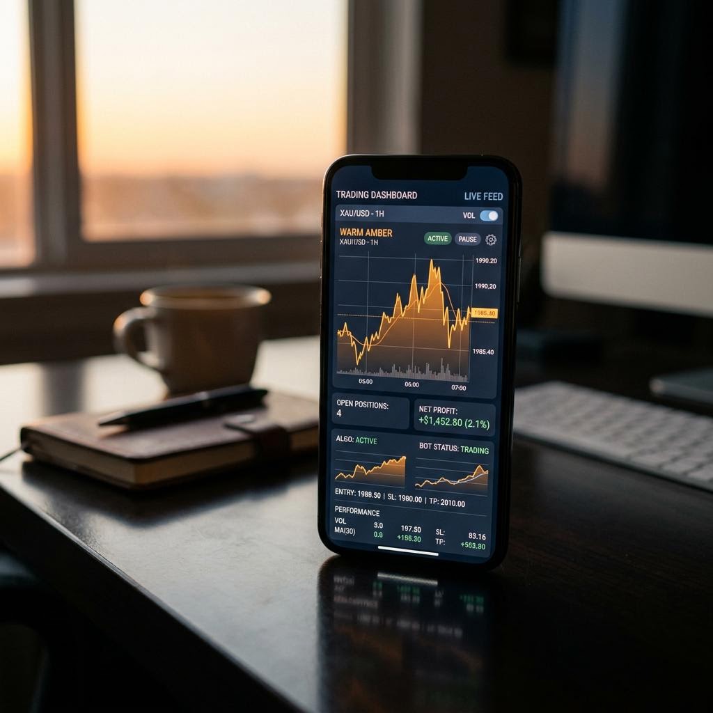 Fundektris cryptocurrency trading dashboard interface